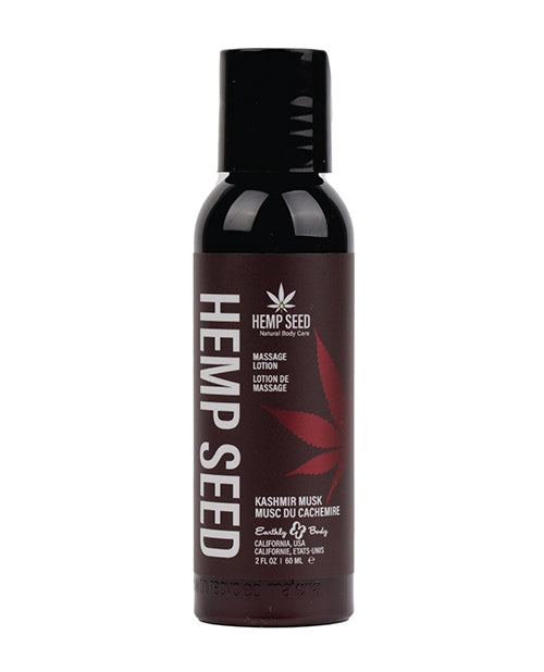 Earthly Body Hemp Seed Massage Lotion - 2 oz Kashmir Musk by Earthly Body