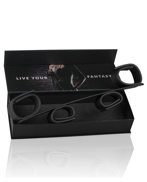 Easy Toys Wrist & Ankle Bondage Bar - Black by One-dc