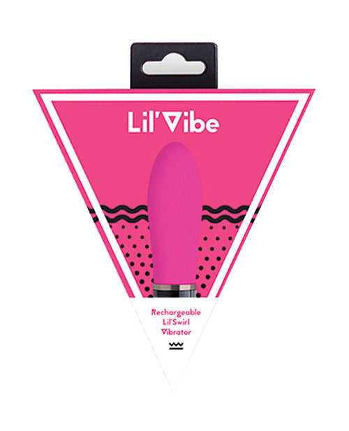 Lil' Vibe Swirl Rechargeable Vibrator - Pink by One-dc