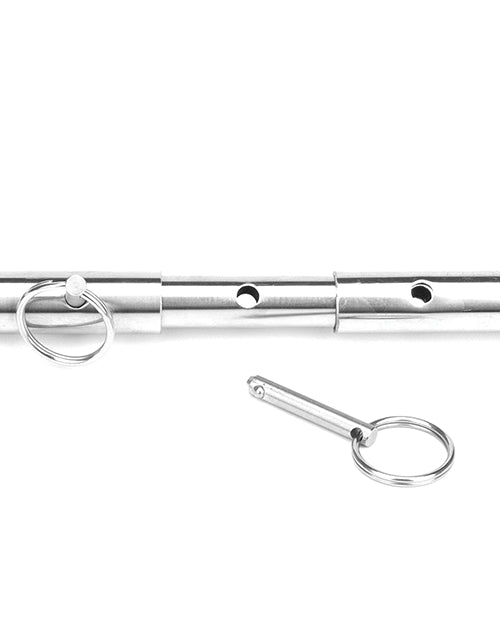 Lux Fetish Expandable Bar Spreader Set w/Leatherette Cuffs by Electric Eel INC