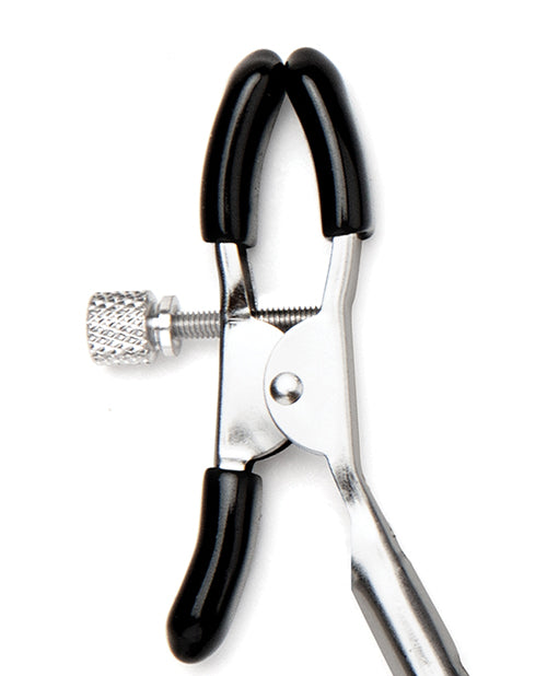 Lux Fetish Feather Nipple Clips - Black by Electric Eel INC