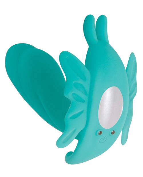 Evolved The Butterfly Effect Rechargeable Dual Stim - Teal by Evolved Novelties INC