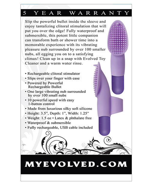 Evolved Fingerific Rechargeable Bullet - Purple by Evolved Novelties INC