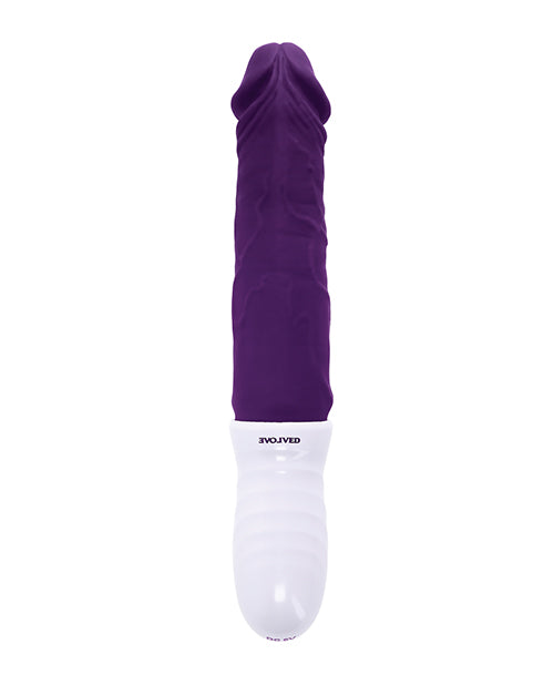 Evolved Plum Thrust Realistic Shaft Vibrator - Purple by Evolved Novelties INC