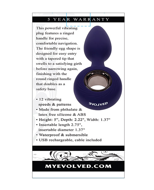 Evolved My Precious Vibrating Plug by Evolved Novelties INC