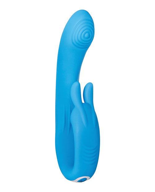 Evolved Sea Breeze Bunny Rechargeable Dual Stim - Blue by Evolved Novelties INC