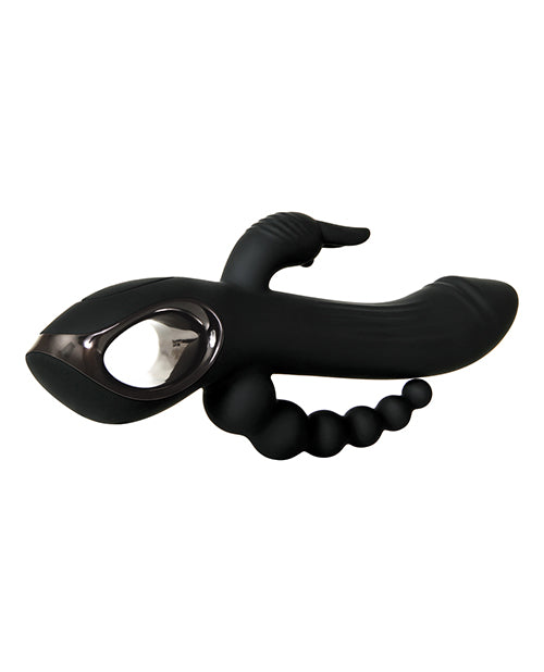 Evolved Trifecta Triple Stim Rechargeable - Black by Evolved Novelties INC