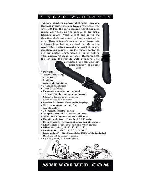 Evolved G Force Thruster - Black by Evolved Novelties INC