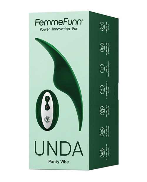 Femme Fun Unda Thin Panty Vibe - Dark Green by Vvole