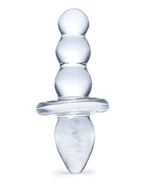 Glas Titus Beaded Glass Butt Plug by Electric Eel INC
