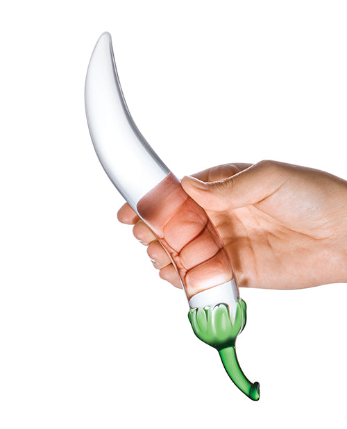 Glas Glass Naturals Chili Pepper Dildo by Electric Eel INC