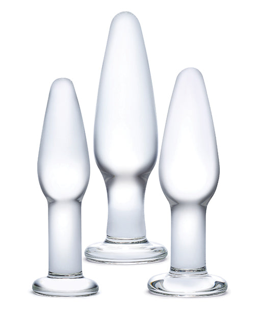 Glas 3 pc Glass Anal Training Kit by Electric Eel INC
