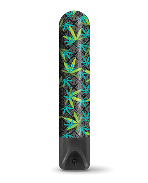 Buzzed 3.5" Rechargeable Bullet - Canna Queen Black by Global Novelties LLC