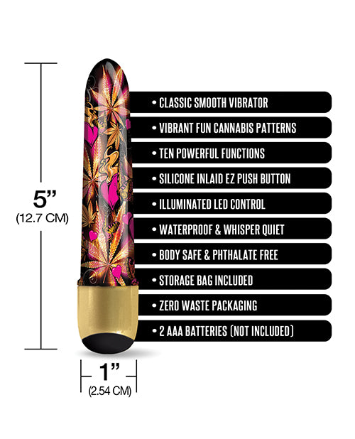 Buzzed 5" Mini Vibe - Pink Kush by Global Novelties LLC