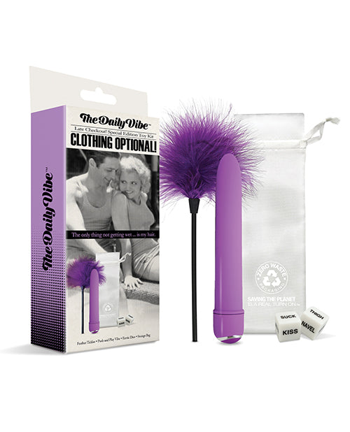 The Daily Vibe Clothing is Optional Kit - Purple by Global Novelties LLC