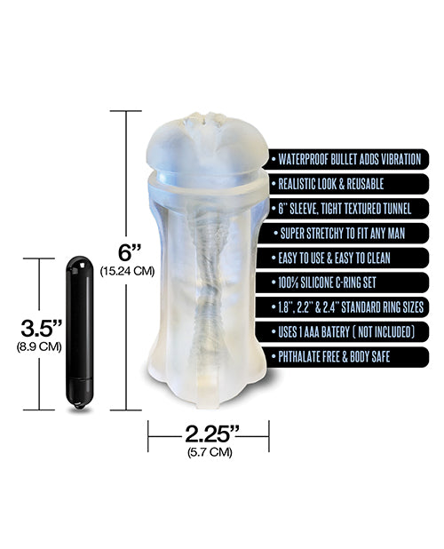 MSTR B8 Squeeze Vibrating Pussy Pack - Kit of 5 Clear by Global Novelties LLC