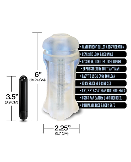 MSTR B8 Lip Service Vibrating Mouth Pack - Kit of 5 Clear by Global Novelties LLC