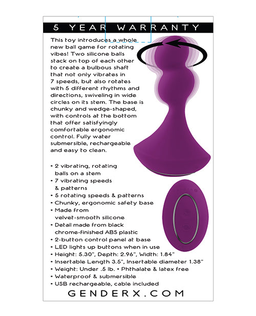 Gender X Ball Game - Purple by Evolved Novelties INC