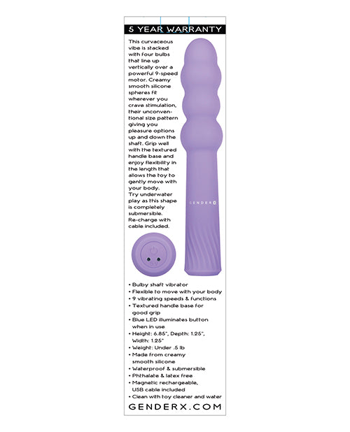 Gender X Bumpy Ride - Purple by Evolved Novelties INC