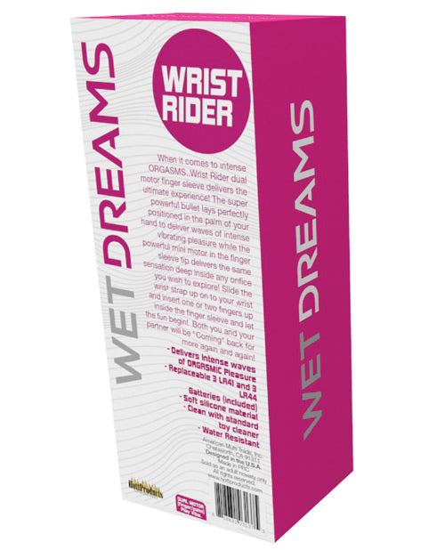 Wet Dreams Wrist Rider Finger Play Sleeve w/ Wrist Strap - Blue by Hott Products