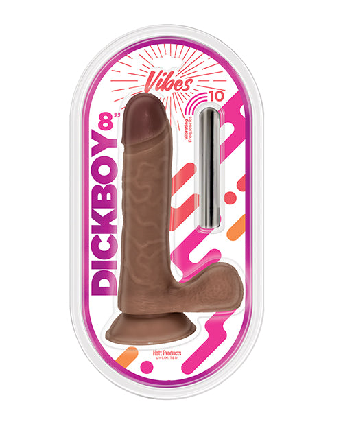 Dick Boy Chocolate Lovers 8" Vibe Bullet by Hott Products