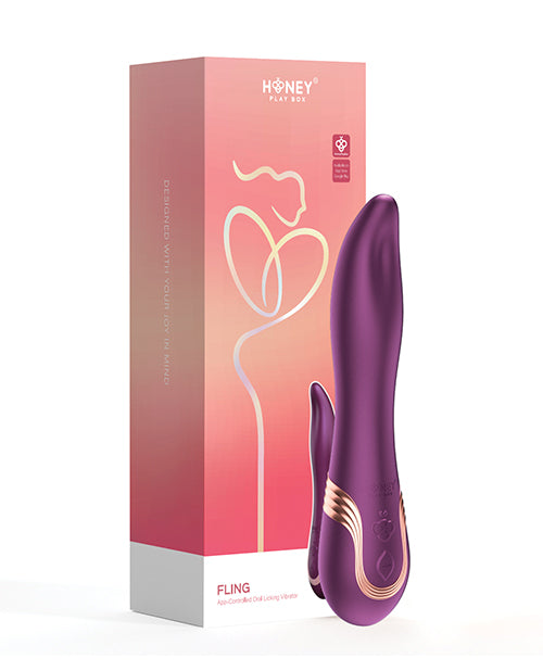 Fling Tongue like Oral Licking Vibrator - Purple by Uc Global Trade INChoney Play B