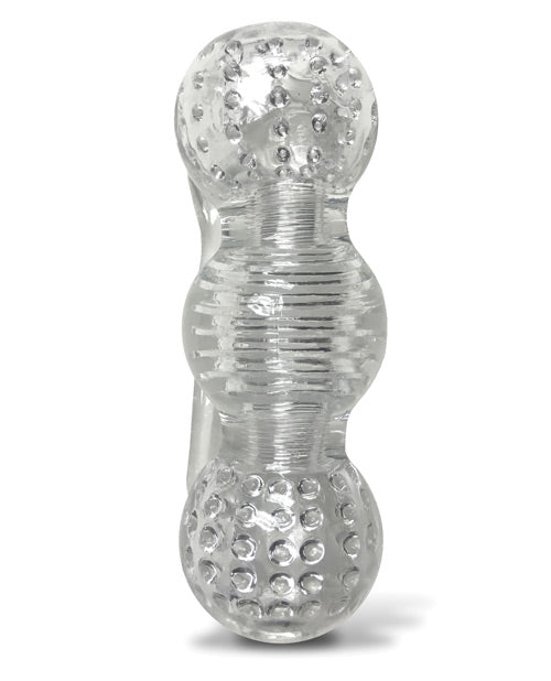 The 9's Clear Stroke Threeway Masturbator by Icon Brands INC