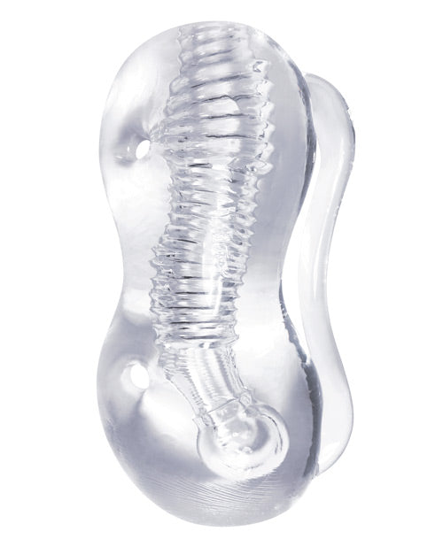 The 9's Clear Stroke Twister Masturbator by Icon Brands INC
