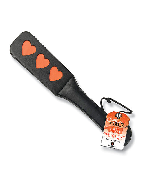 The 9's Orange is the New Black Slap Paddle - Hearts by Icon Brands INC