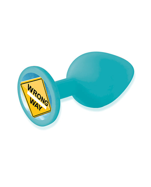 The 9's Booty Calls Wrong Way Plug - Blue by Icon Brands INC