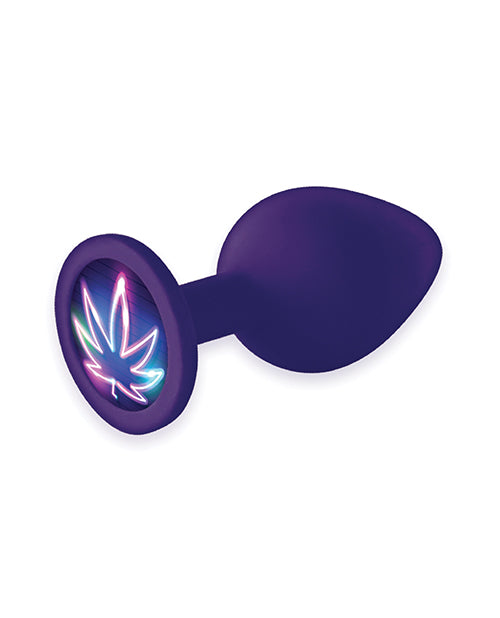 The 9's Booty Calls Neon Leaf Plug - Purple by Icon Brands INC