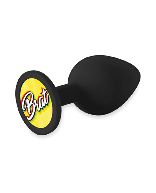 The 9's Booty Calls Brat Plug - Black by Icon Brands INC