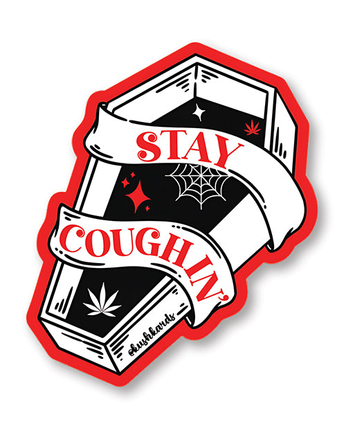 Halloween Stay Coughin Sticker - Pack of 3 by Kush Kards LLC