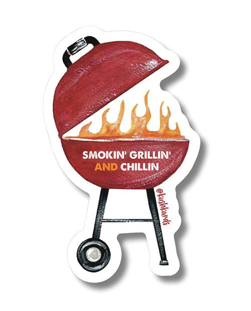 Grillin Chillin Sticker - Pack of 3 by Kush Kards LLC