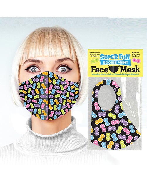 Super Fun Boobie Print Mask by Little Genie Productions LLC