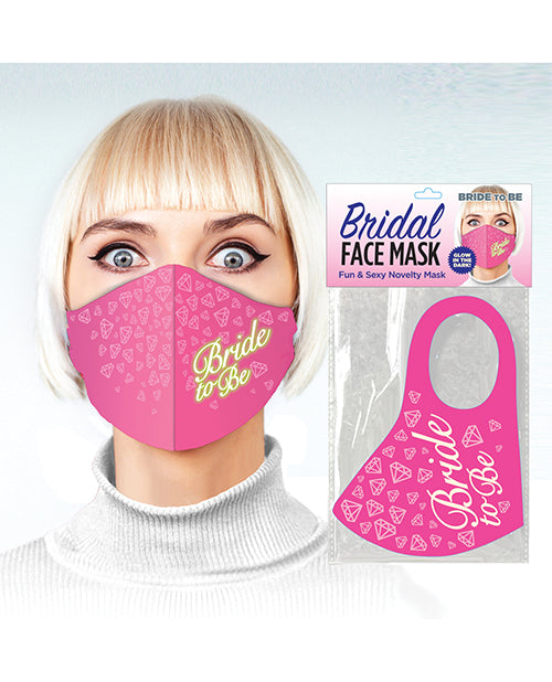 Bride to be Face Mask - Pink by Little Genie Productions LLC