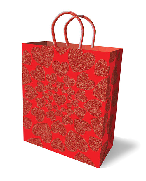 Glitter Hearts Gift Bag by Little Genie Productions LLC