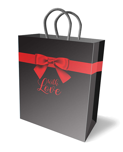 Red Bow With Love Gift Bag by Little Genie Productions LLC