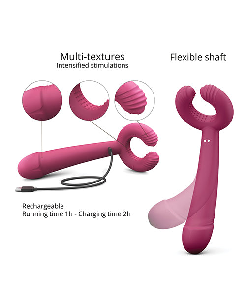 Love to Love Please Me Multi-Play Vibrator - Plum Star by Lovely Planet