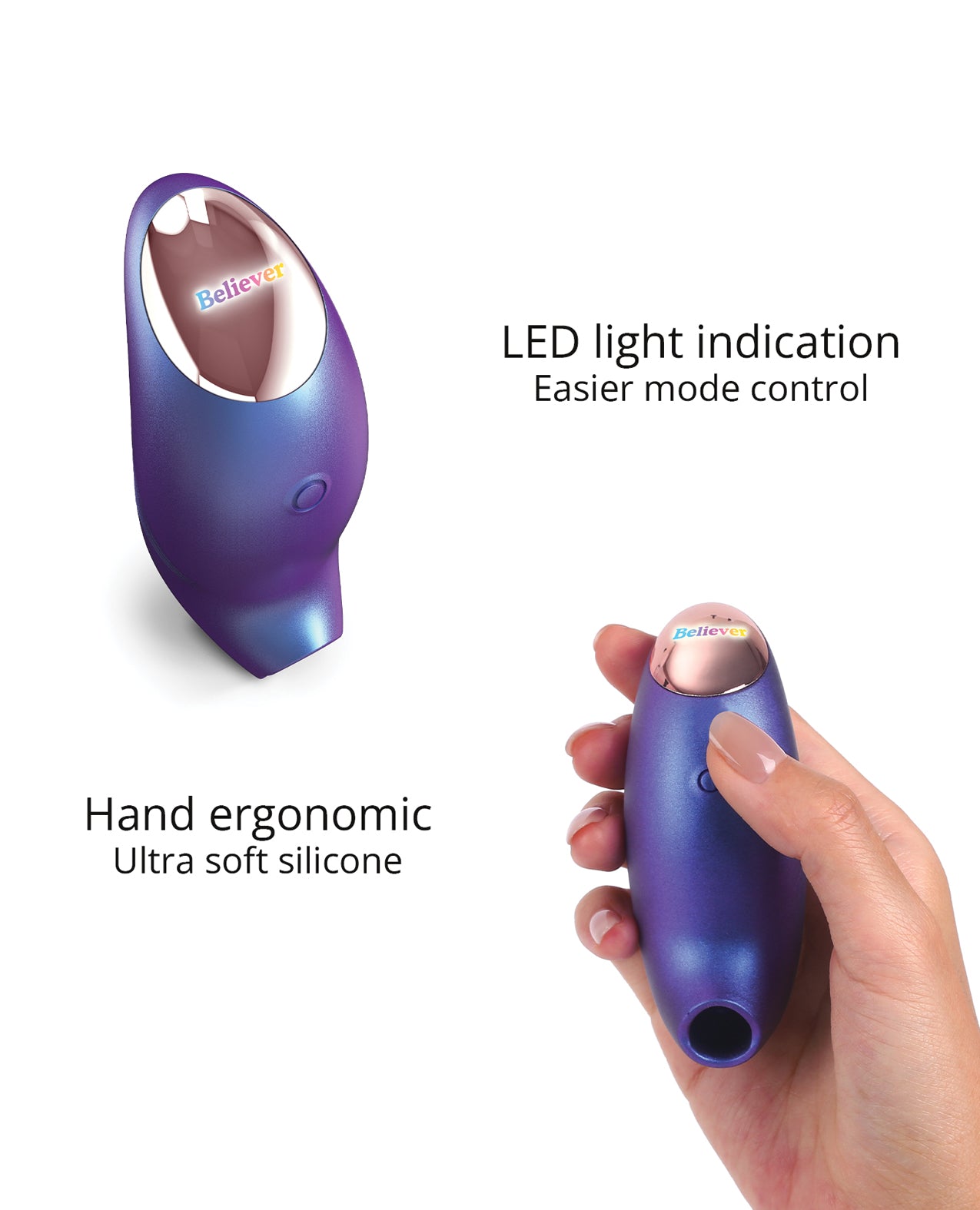 Love to Love Believer Mini Tongue Flicker - Iridescent Night by Lovely Planet