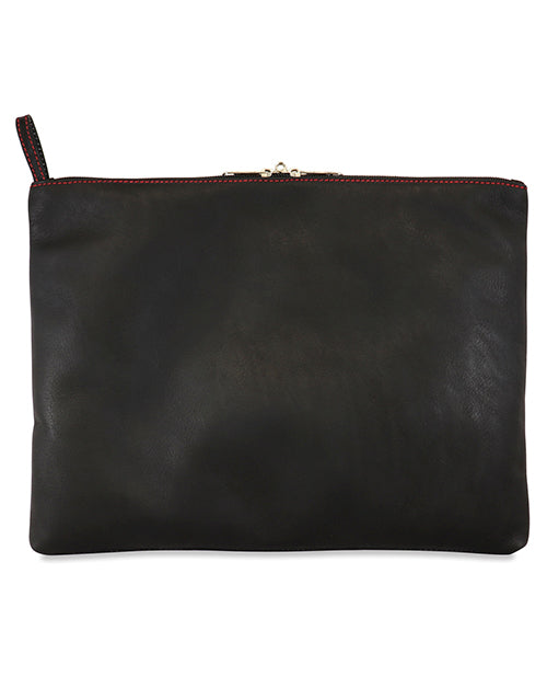 Sultra Leather Toy Bag w/lockable Pullers & Inside Pockets - Black by Sultra Leather