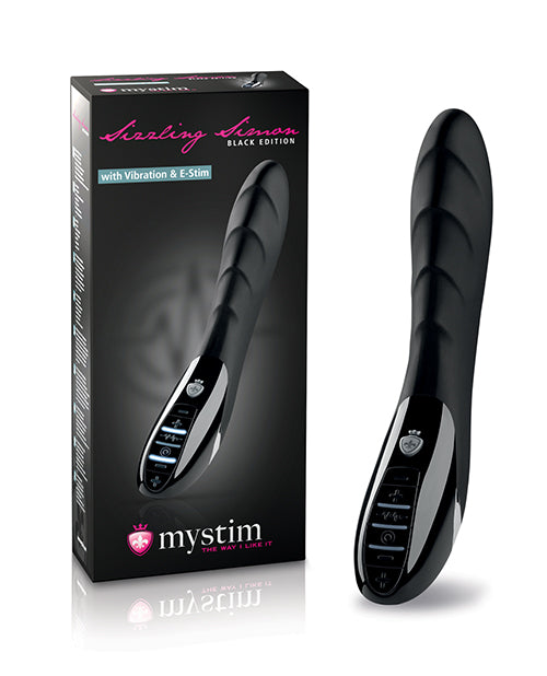 Mystim Sizzling Simon eStim Vibrator Black Edition - Black by Mystim Gmbh