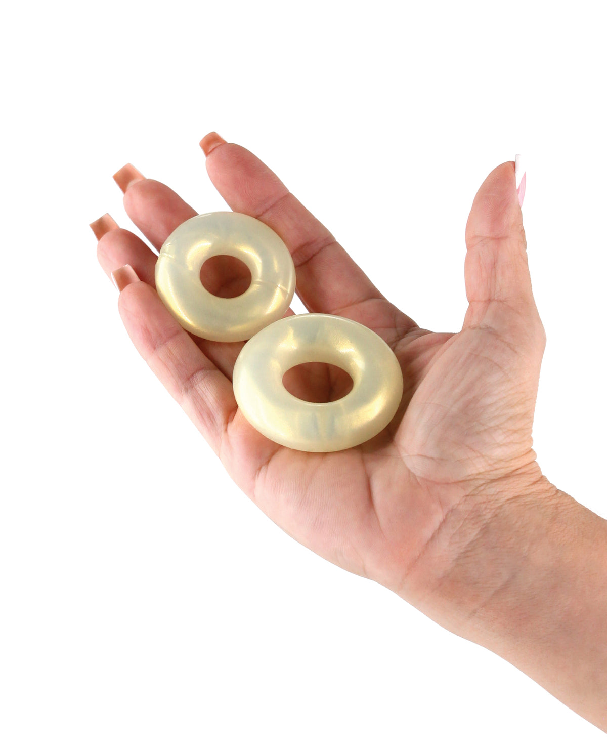 Fantasia Double Stack Cock Rings - Amber by Ns Novelties INC