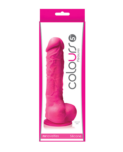 Colours Pleasures 5" Dildo w/Suction Cup - Pink by Ns Novelties INC