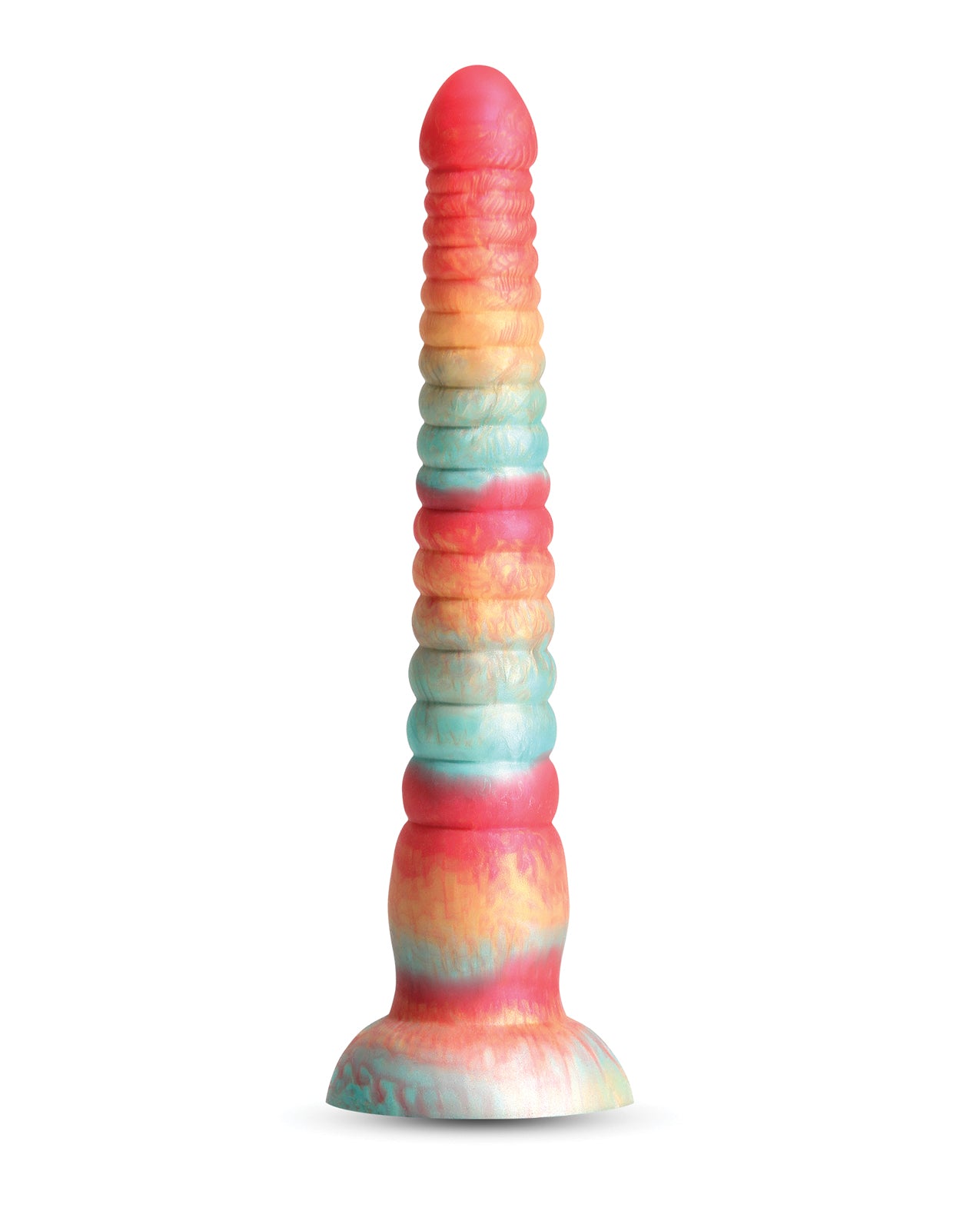 Colours Stacked 9" Dildo - Red/Gold by Ns Novelties INC