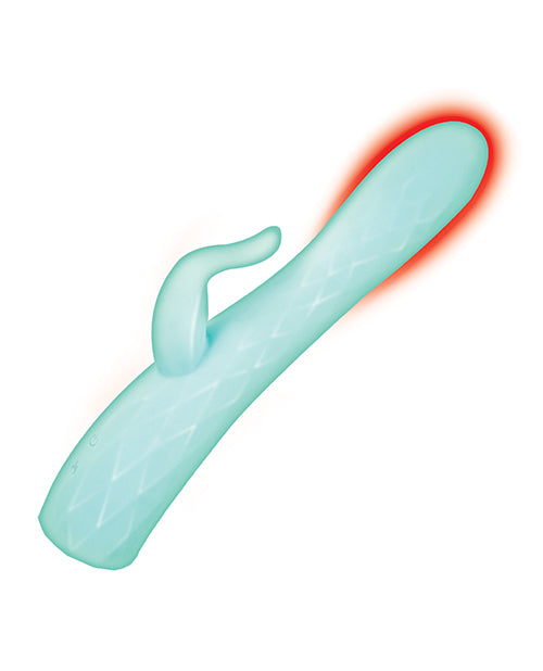 Goddess Heat-up & Rotating Vibrator - Aqua by Nasstoys