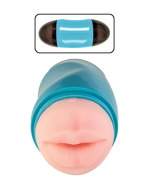 Delite Two Ways Mouth & Ass Masturbator - White by Nasstoys