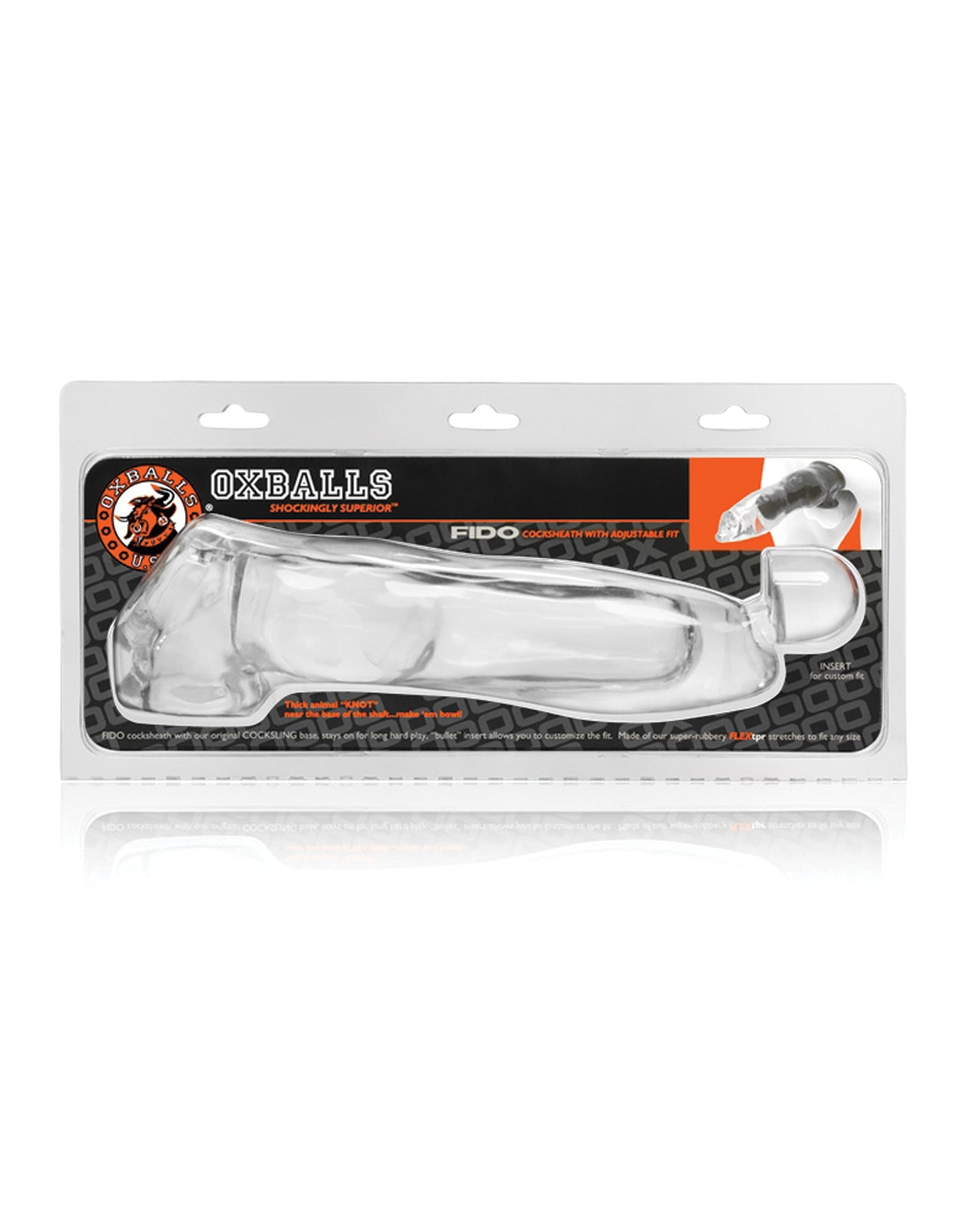 Oxballs Fido Beast Cock Sheath - Clear by Blue Ox Designs LLCDba Oxballs