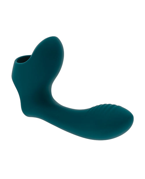 Playboy Pleasure Wrap Around Your Finger Multi Play Vibrator - Dark Teal by Evolved Novelties INC