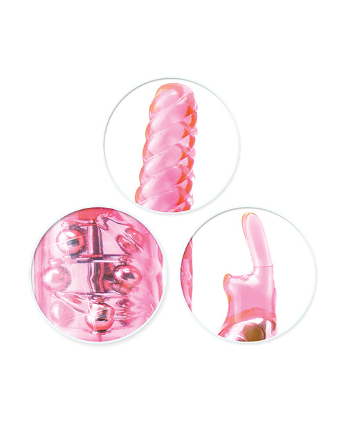 Total Ecstasy Triple Stimulator Vibe - Pink by Pipedream Products